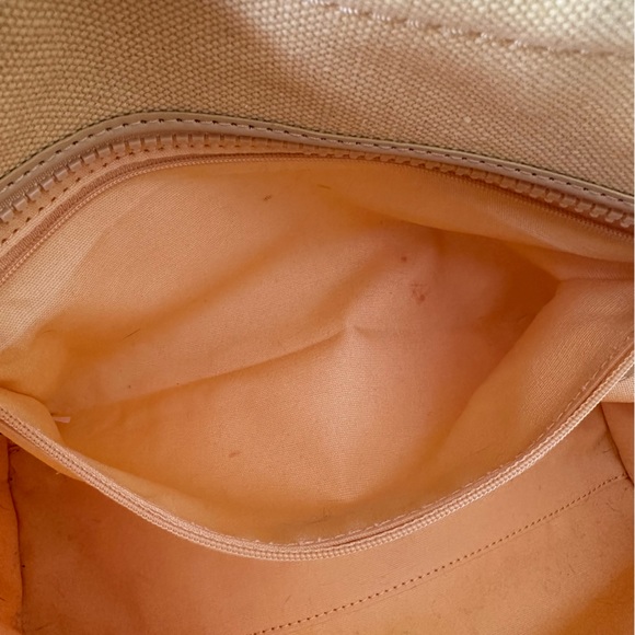 kate spade jett small tote yellow stripes canvas - Picture 7 of 9